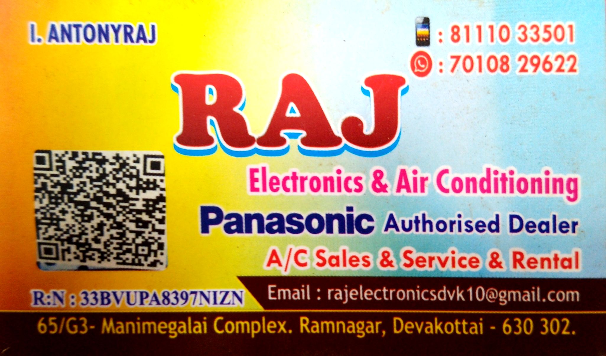 RAJ  AC RENT & GENERATORS